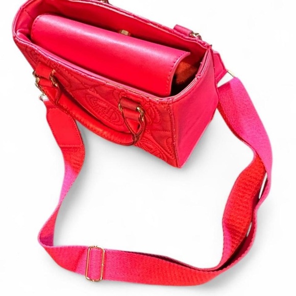 VALENTINO ORLANDI Barbie Pink Quilted Handbag Crossbody - Picture 7 of 8